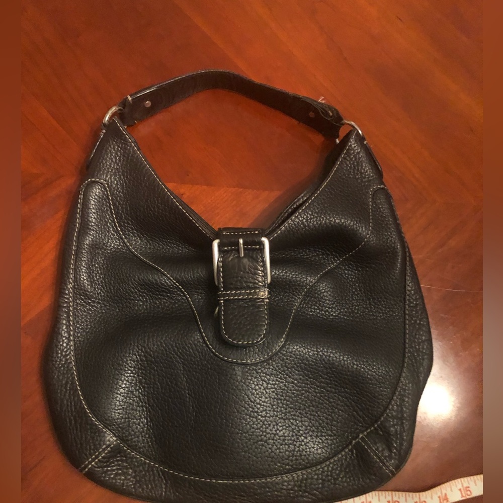Vintage Michael Kors Bags | Michael Kors Black Leather Hobo preloved - Picture 3 of 15